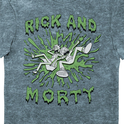 Rick and Morty Slime Blue Eco Wash Adults T-Shirt