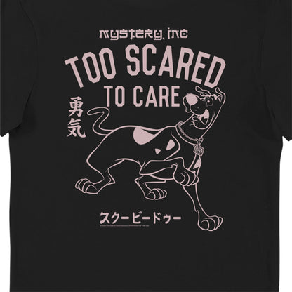Scooby Doo Too Scared To Care Adults T-Shirt