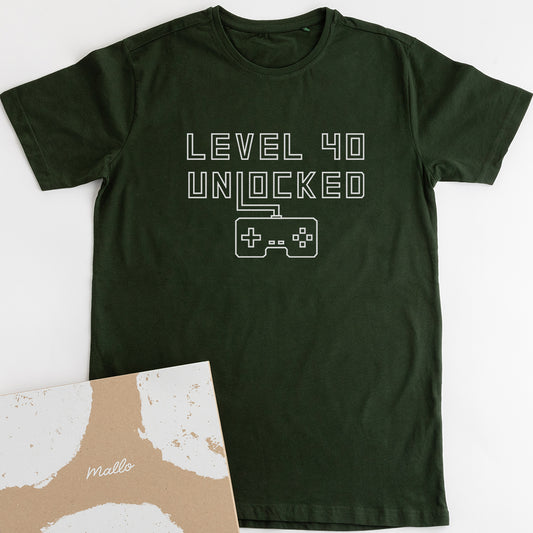 40th Birthday T Shirt For Gamers