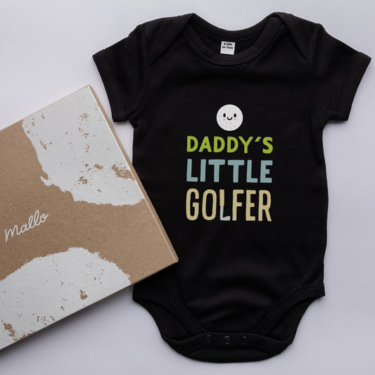 Organic Cotton Daddy’s Little Golfer Baby Onesie