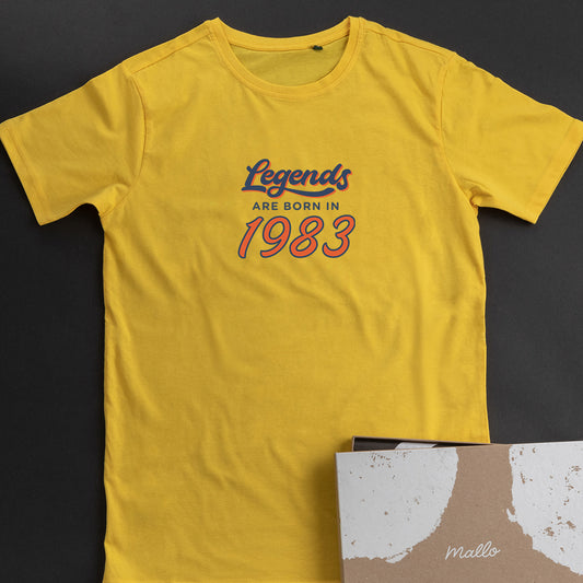 'Legends Are Born In' 40th Birthday T Shirt