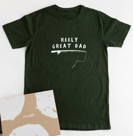 'Reely Great Dad' Fishing T Shirt