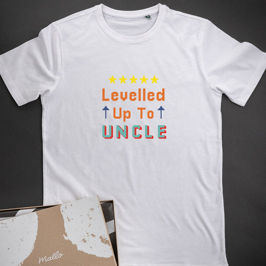 ‘Levelled Up To Uncle’ Cotton Tshirt