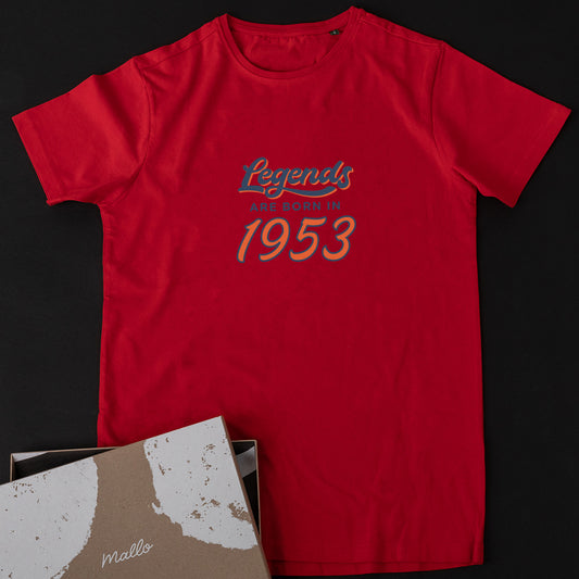'Legends Are Born In' 70th Birthday T Shirt