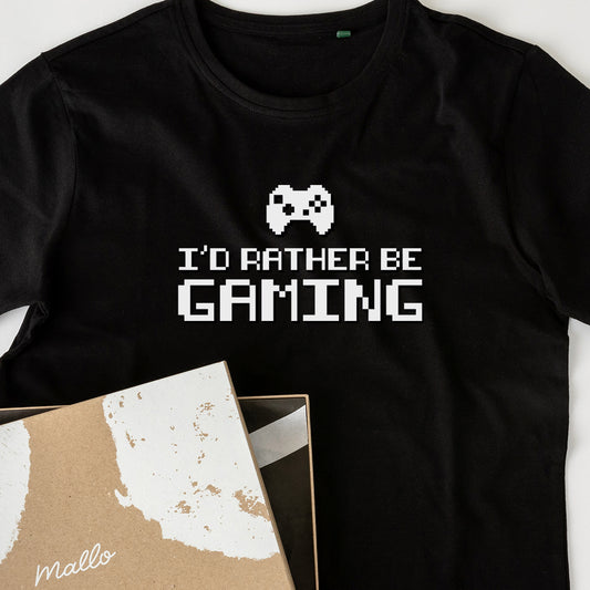 'I'd Rather Be Gaming' Cotton T Shirt