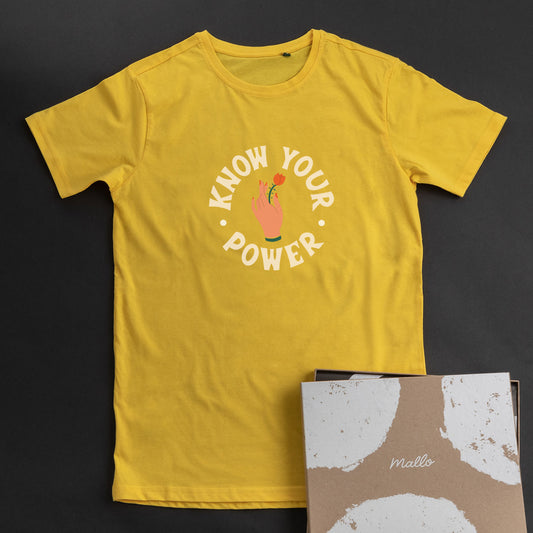 'Know Your Power' Cotton T-Shirt