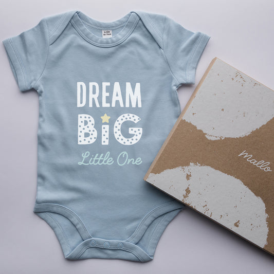 Organic Cotton ‘Dream Big Little One’ Baby Grow