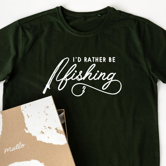 I'd Rather Be Fishing Cotton T Shirt